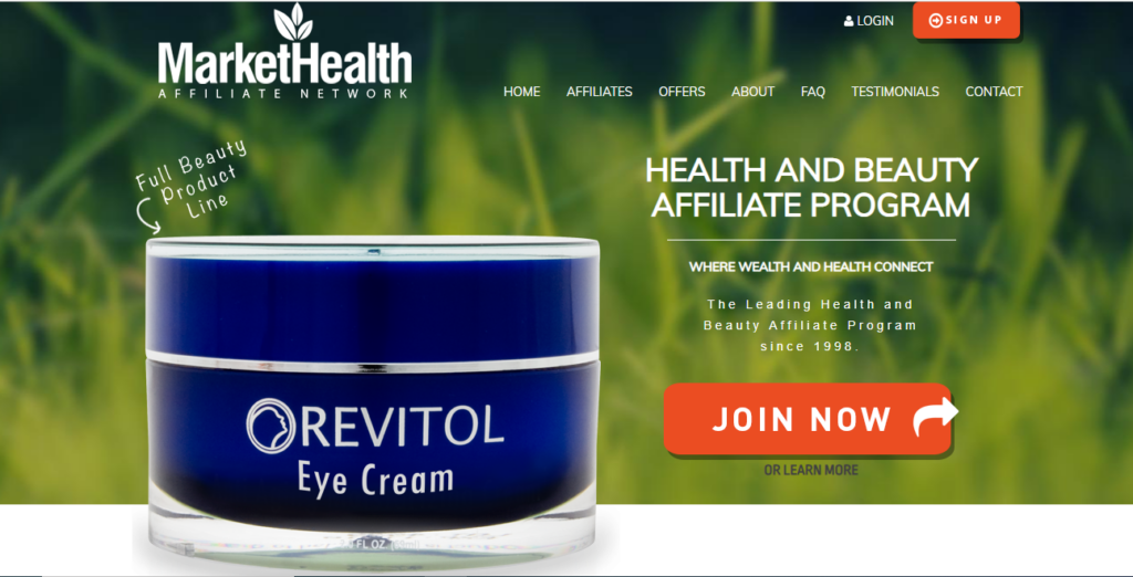 Best Makeup Affiliate Programs: Market Health Affiliate Program